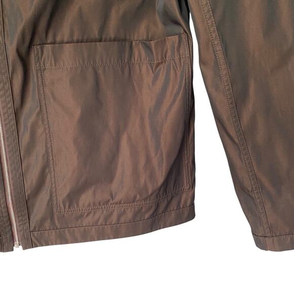 Lafayette 148 New York Reversible Brown Rust Zipper Jacket Windbreaker small - Picture 7 of 9